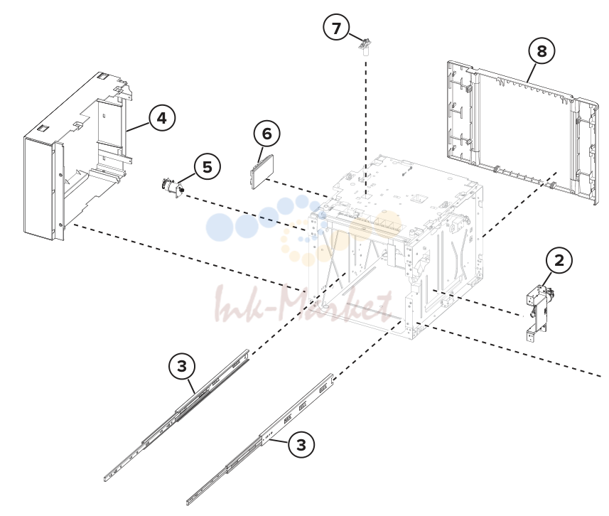2100‑sheet tray option 2