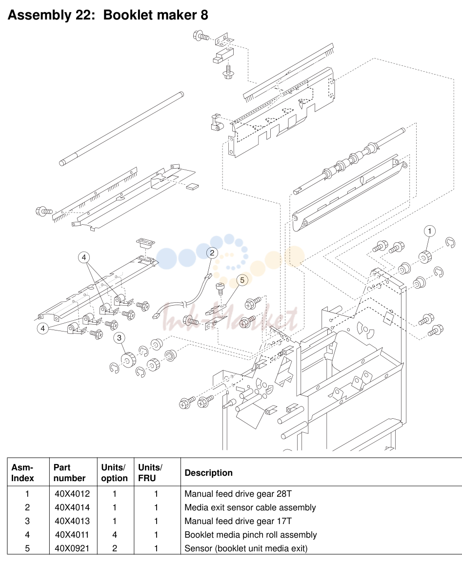 Erase lamps and developer interlock plate