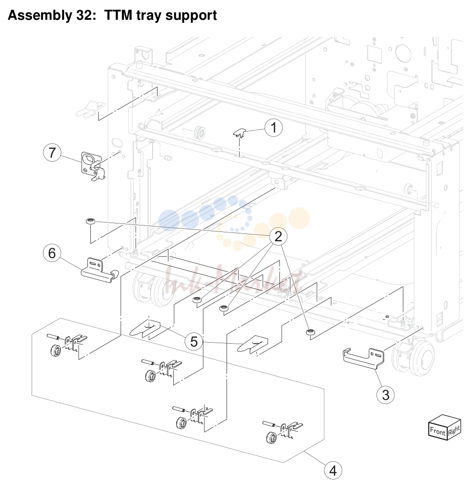 TTM tray support