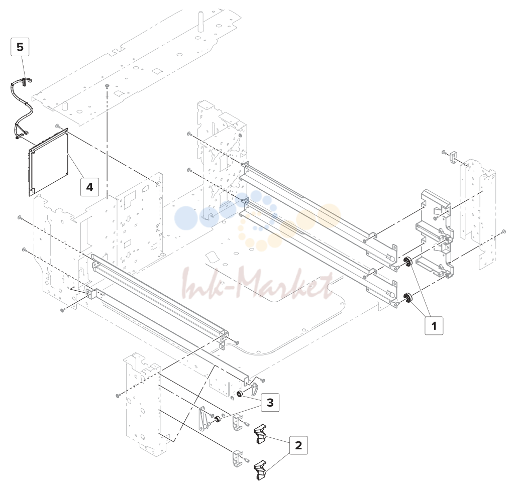 2 x 500‑sheet tray—рама