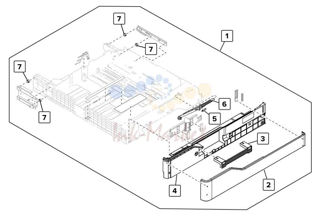 2 x 500‑sheet tray—лоток 3