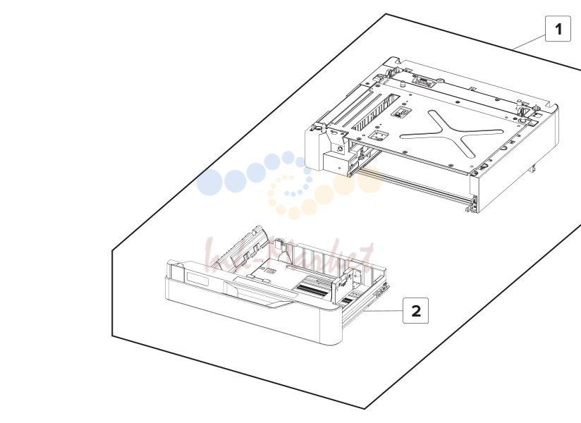 550-sheet tray