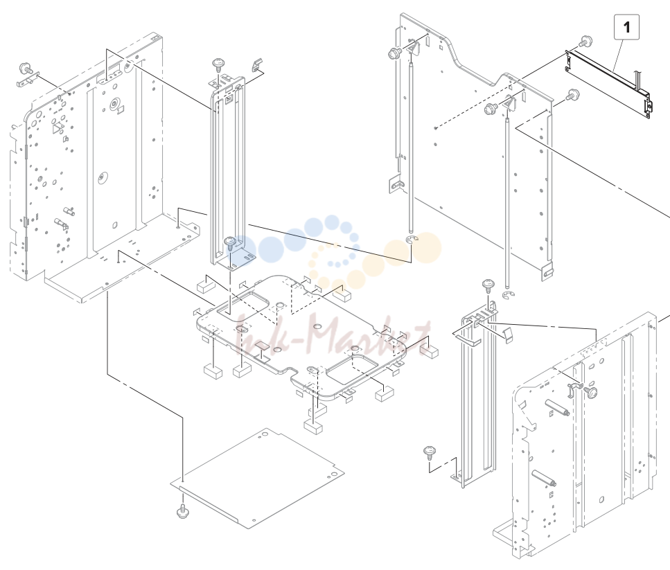 3000‑sheet tray—рама 2