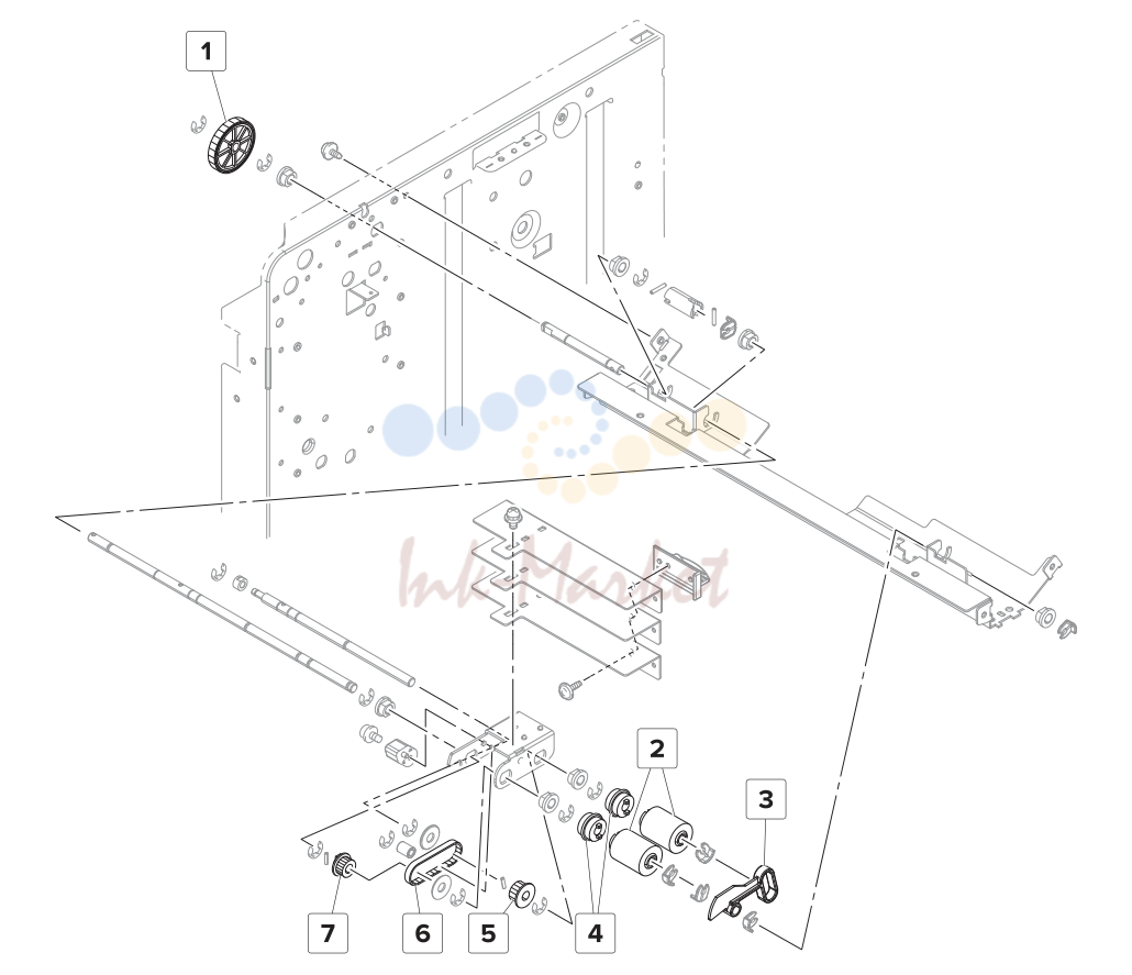 3000‑sheet tray—подача бумаги 1