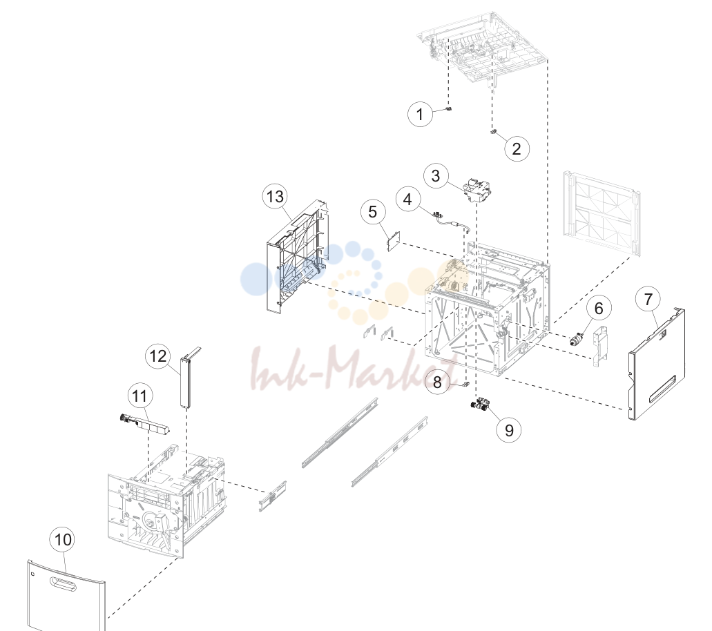 High capacity input tray option 2 (MX710 and