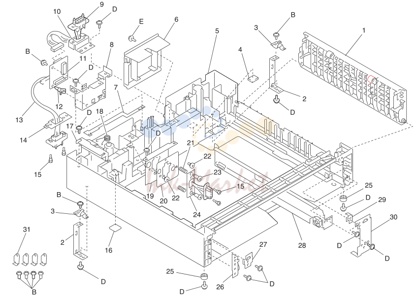 500 Sheet Unit Housing