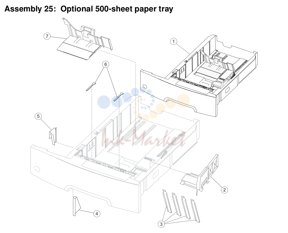 Optional 500-sheet paper tray