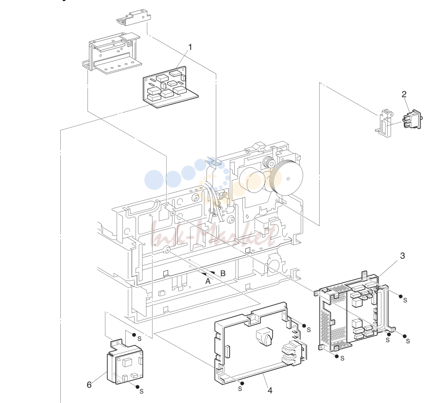 HVPS and I/O PWB