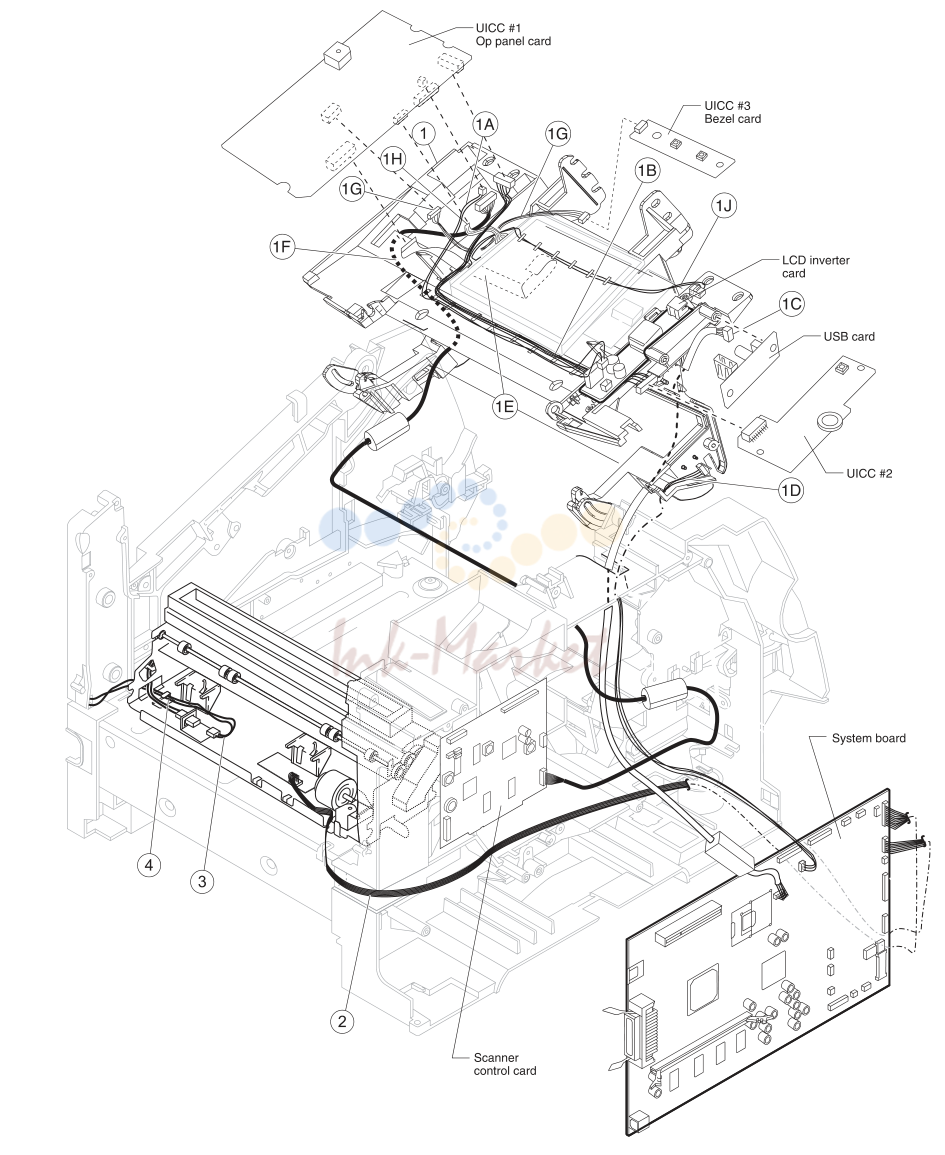 Cabling diagram 4—model X642e