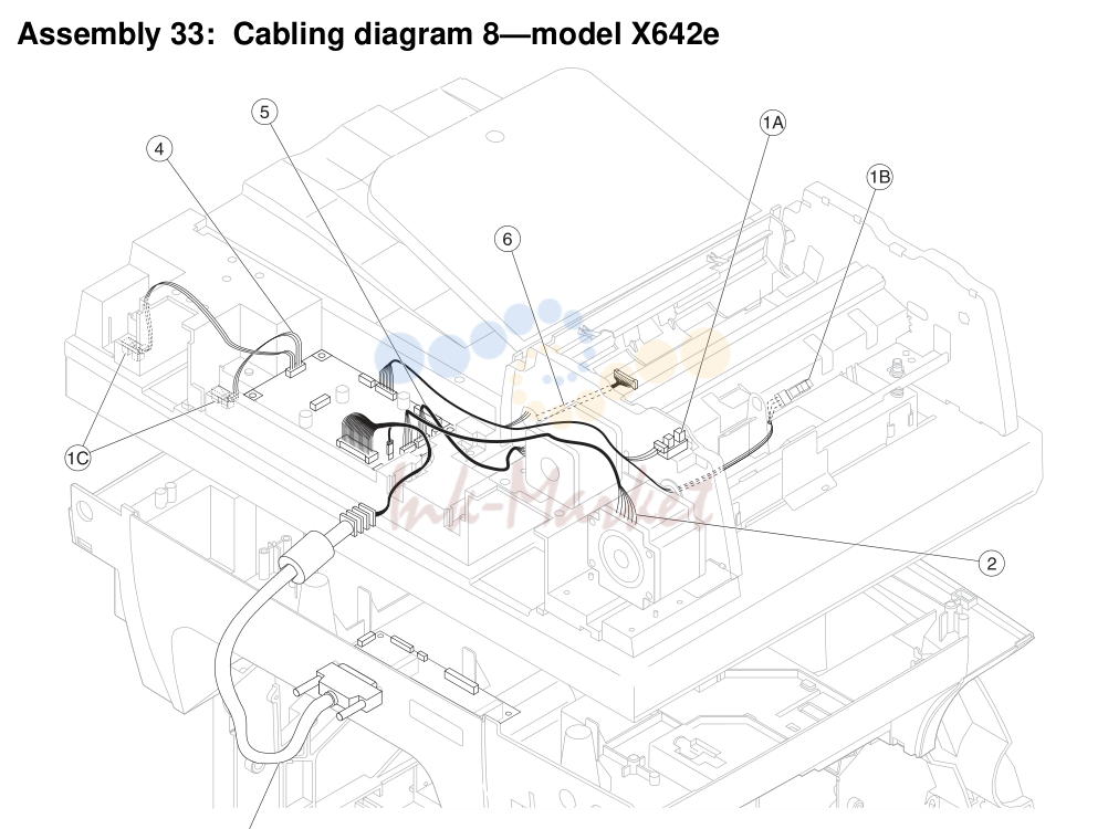 Cabling diagram 8—model X642e