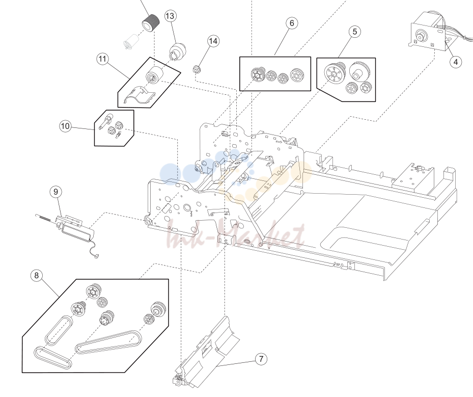 ADF feed and drive