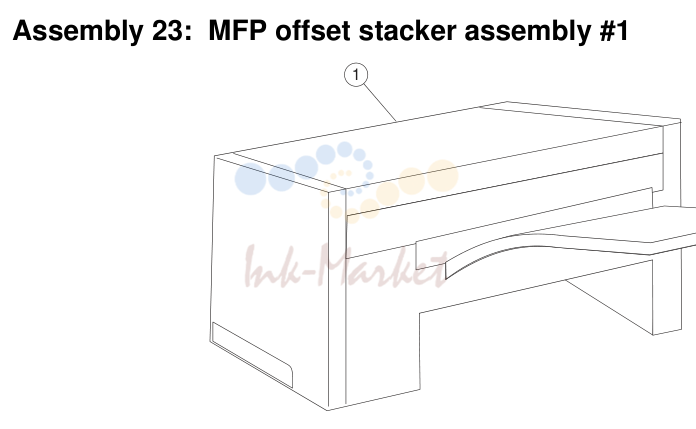 MFP offset stacker в сборе #1