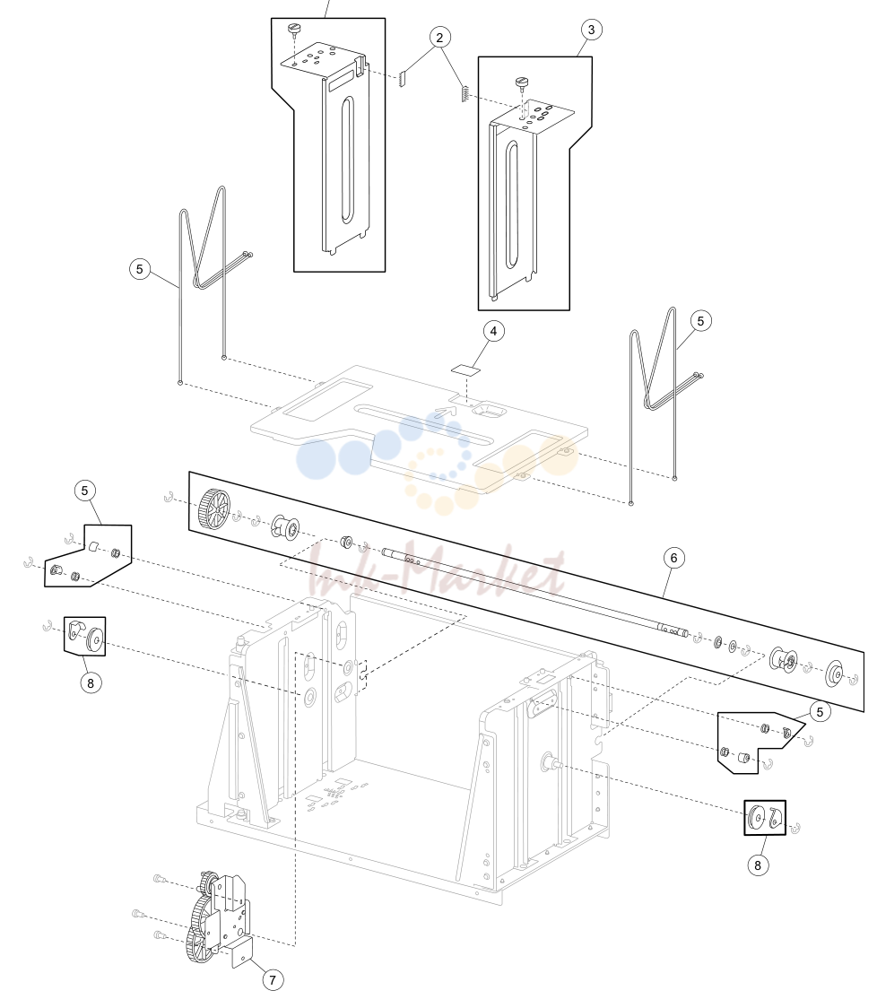 левый door and transfer roll