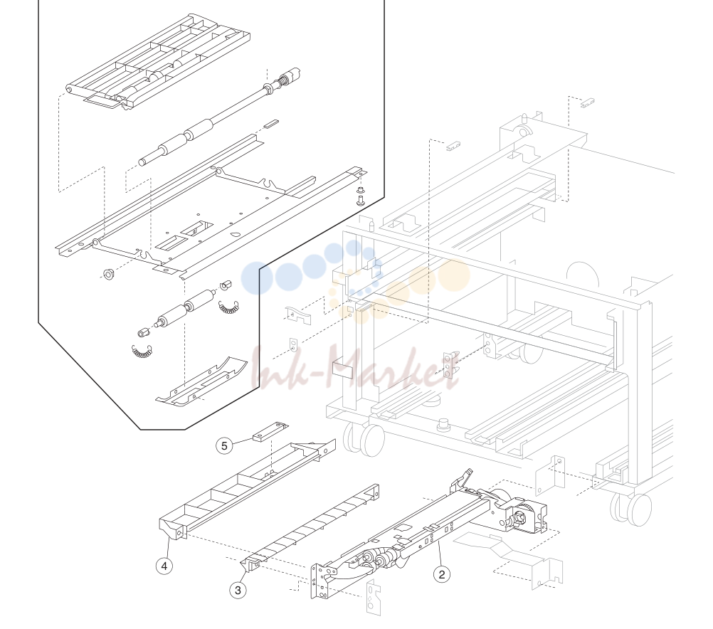 TTM media tray 4 transport