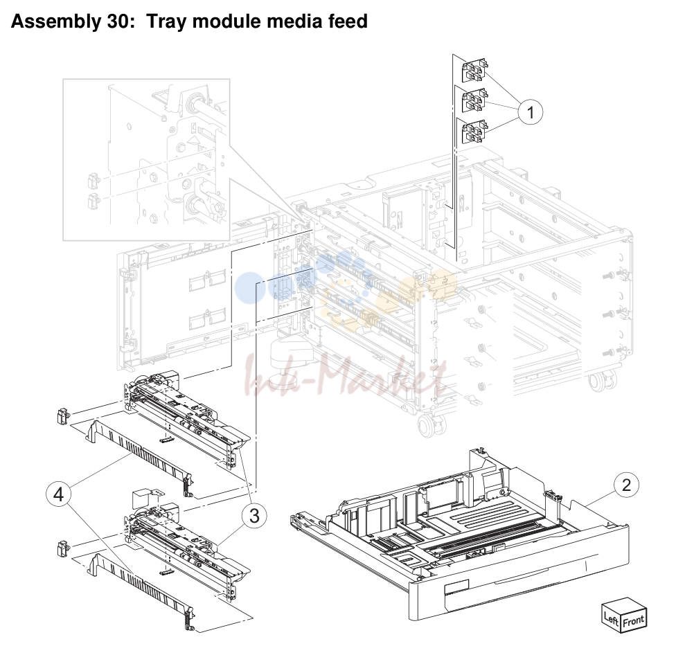 лоток module media feed