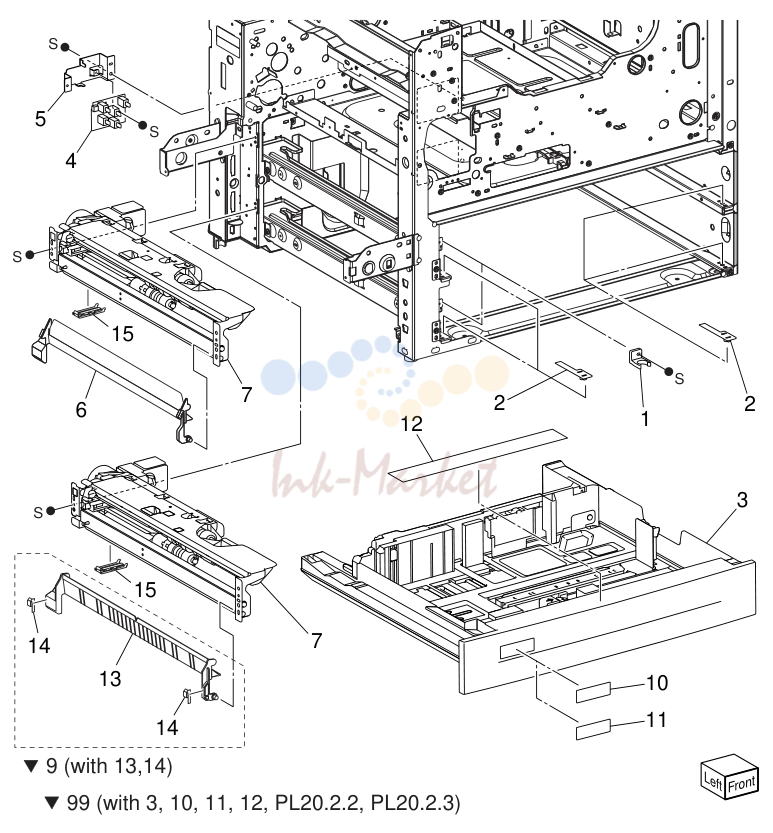 PL2.1 Tray (1/2) & Feeder (1/2)