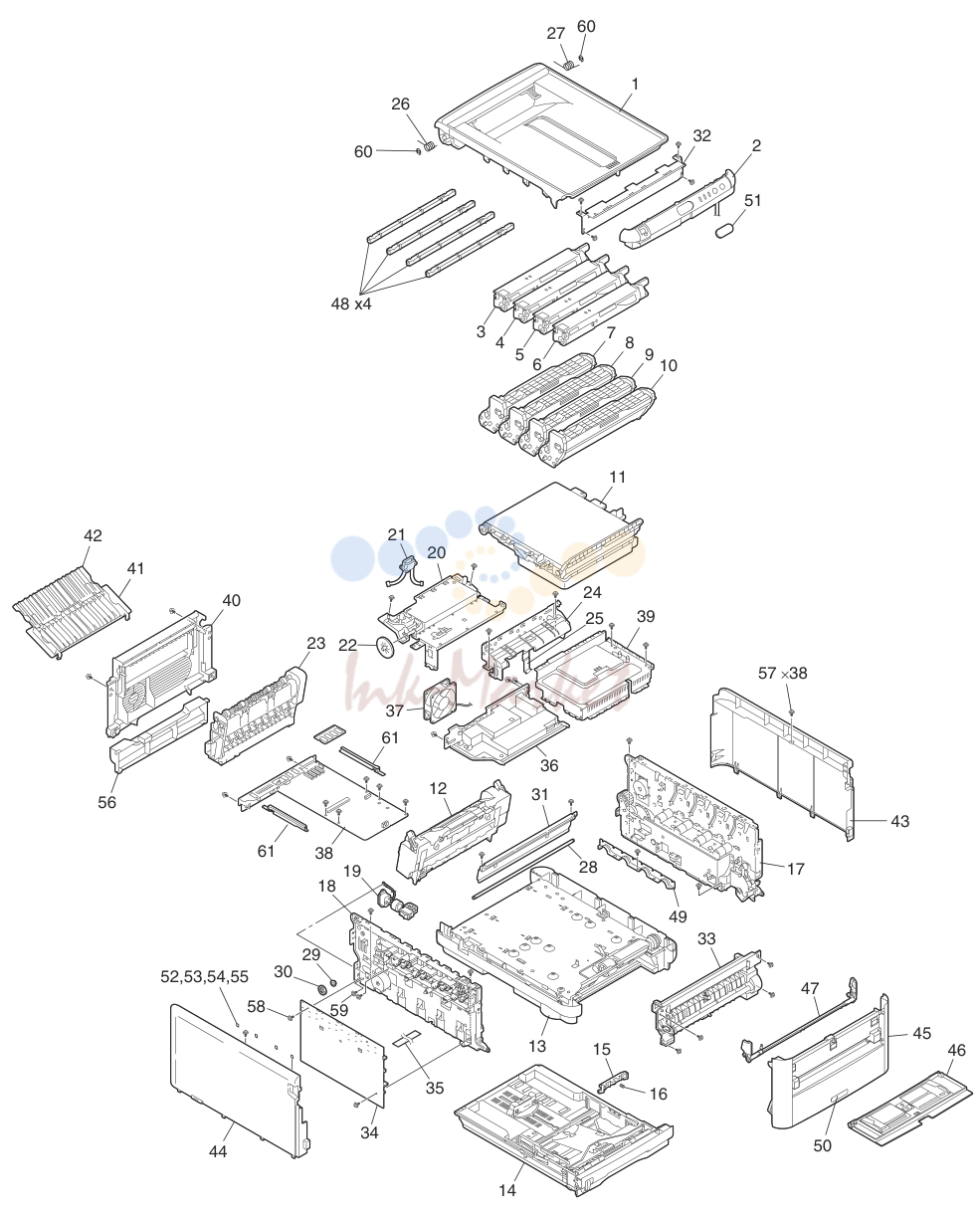 1. Parts Layout (C3400/3300/3450)
