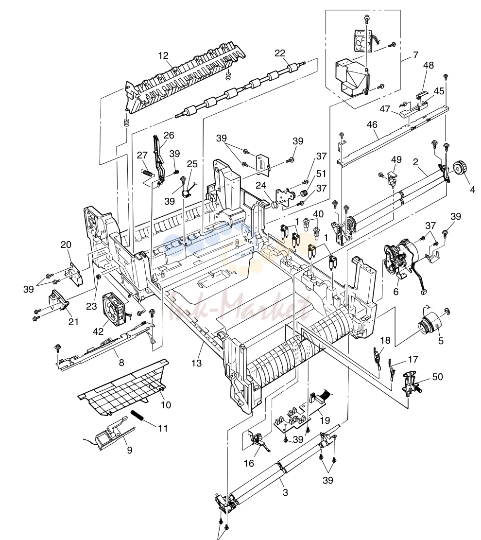 2. Printer Unit Chassis(1/2)