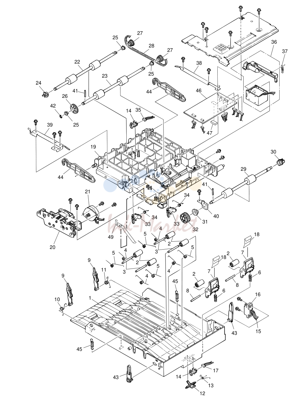 4. Figure 8-4 Duplex Unit