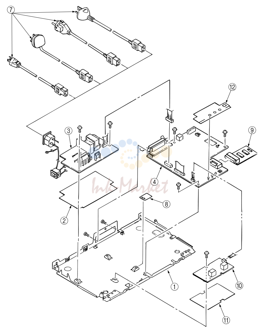 4. BASE PLATE UNIT (OKIPAGE 8P)