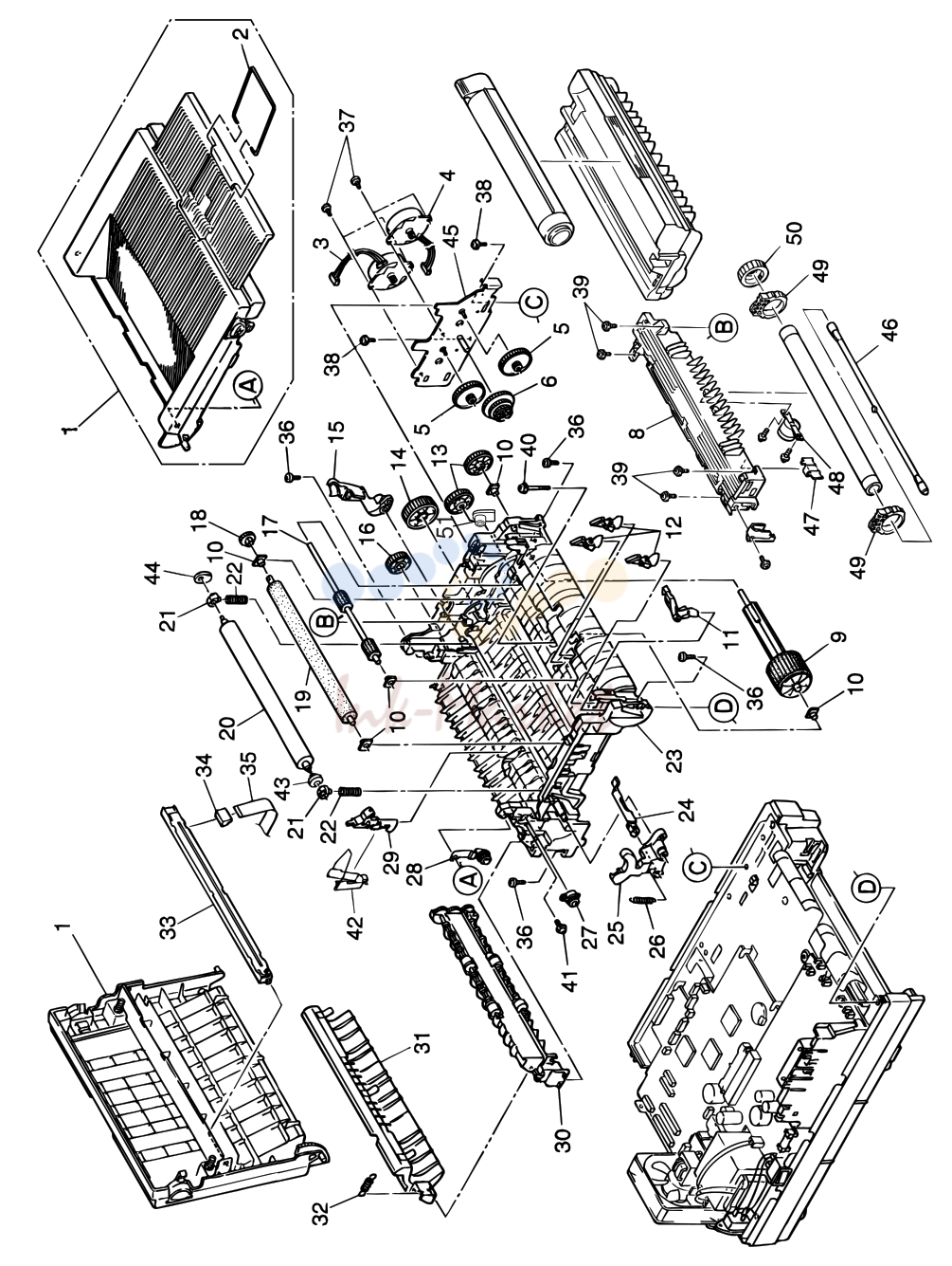3. SECTION 3 PRINTER ASSEMBLY
