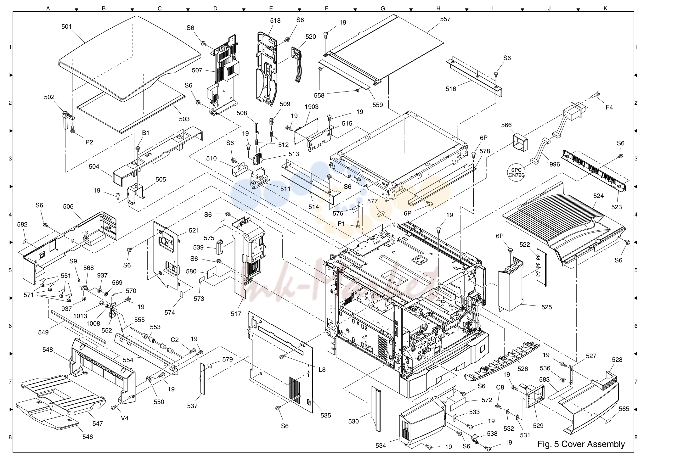 6. 19 Fig. 5 Cover Assembly