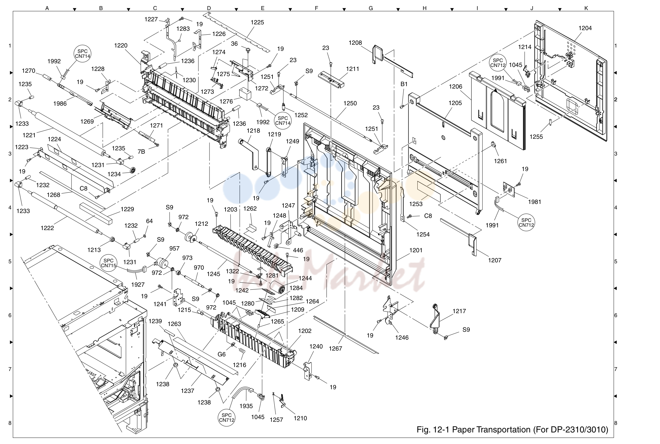 13. 1 Paper Transportation (For DP-2310/3010)