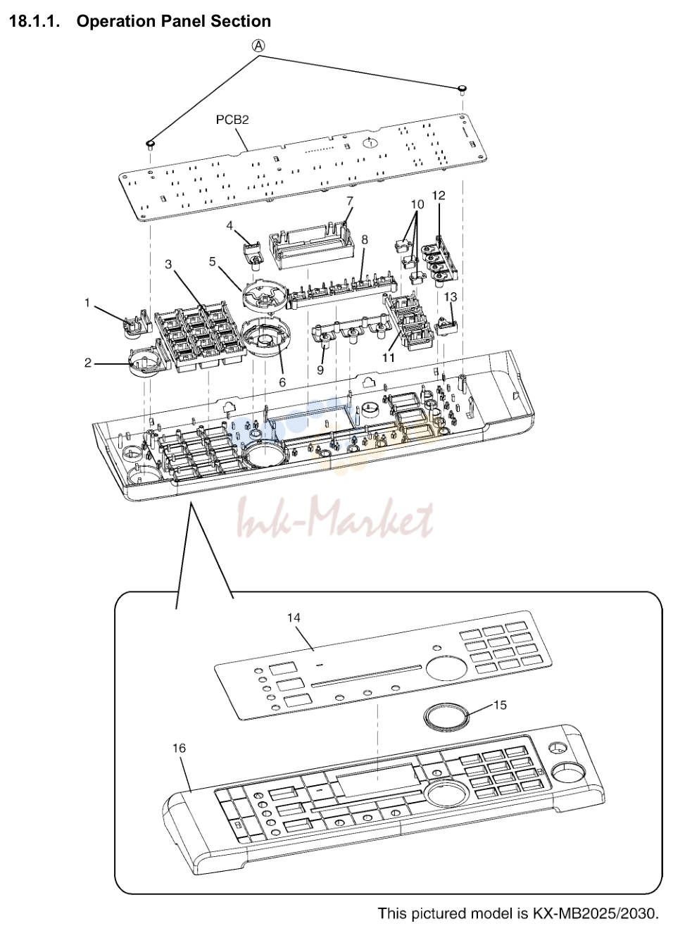 1. 18 Exploded View and Replacement Parts List