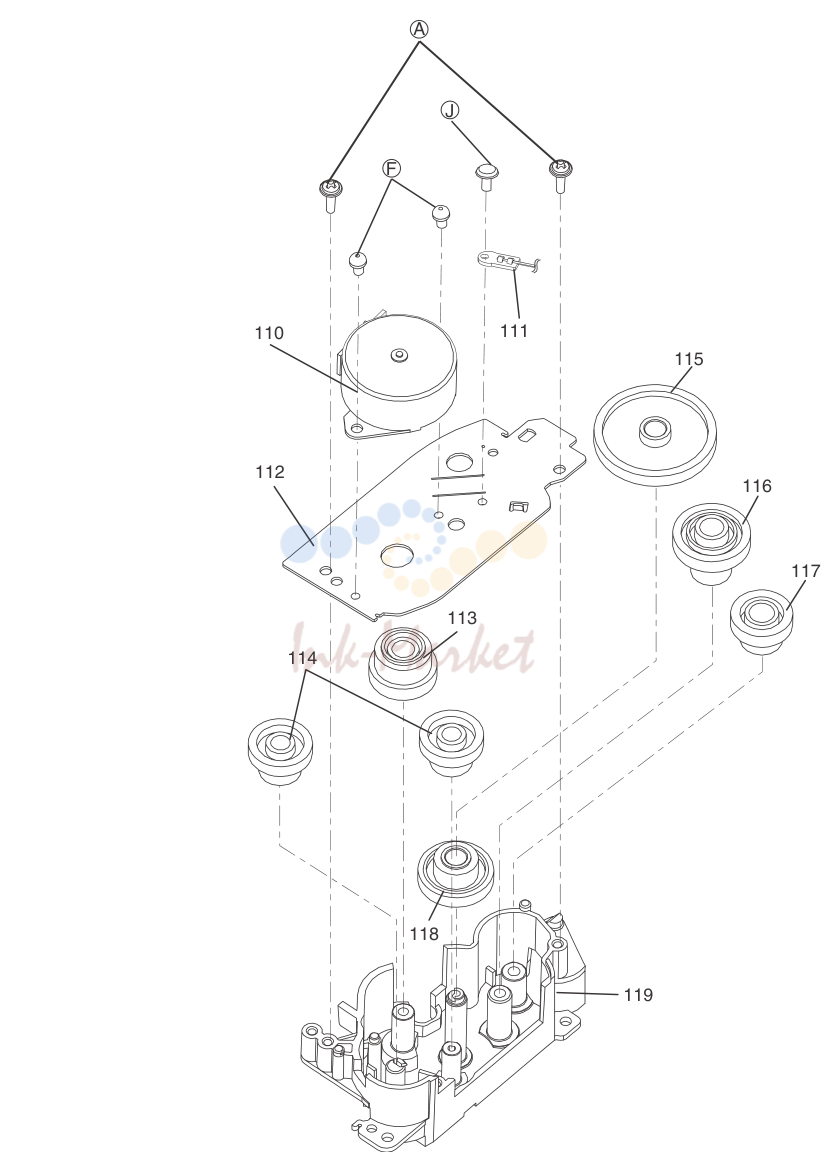 4. 1.4. ADF Gear Section (KX-MB2061 Only)