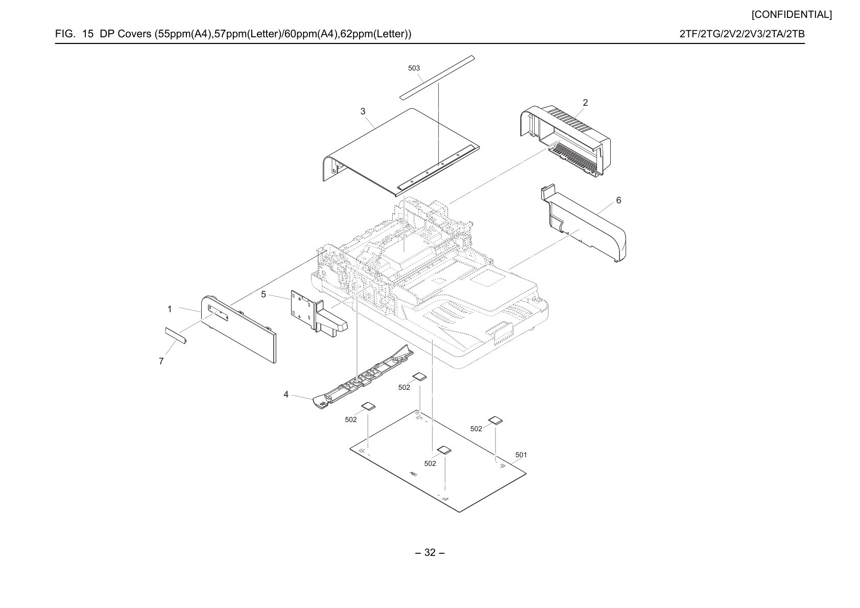 DP Covers (55ppm(A4),57ppm(Letter) /60ppm(A4),62ppm( Letter))