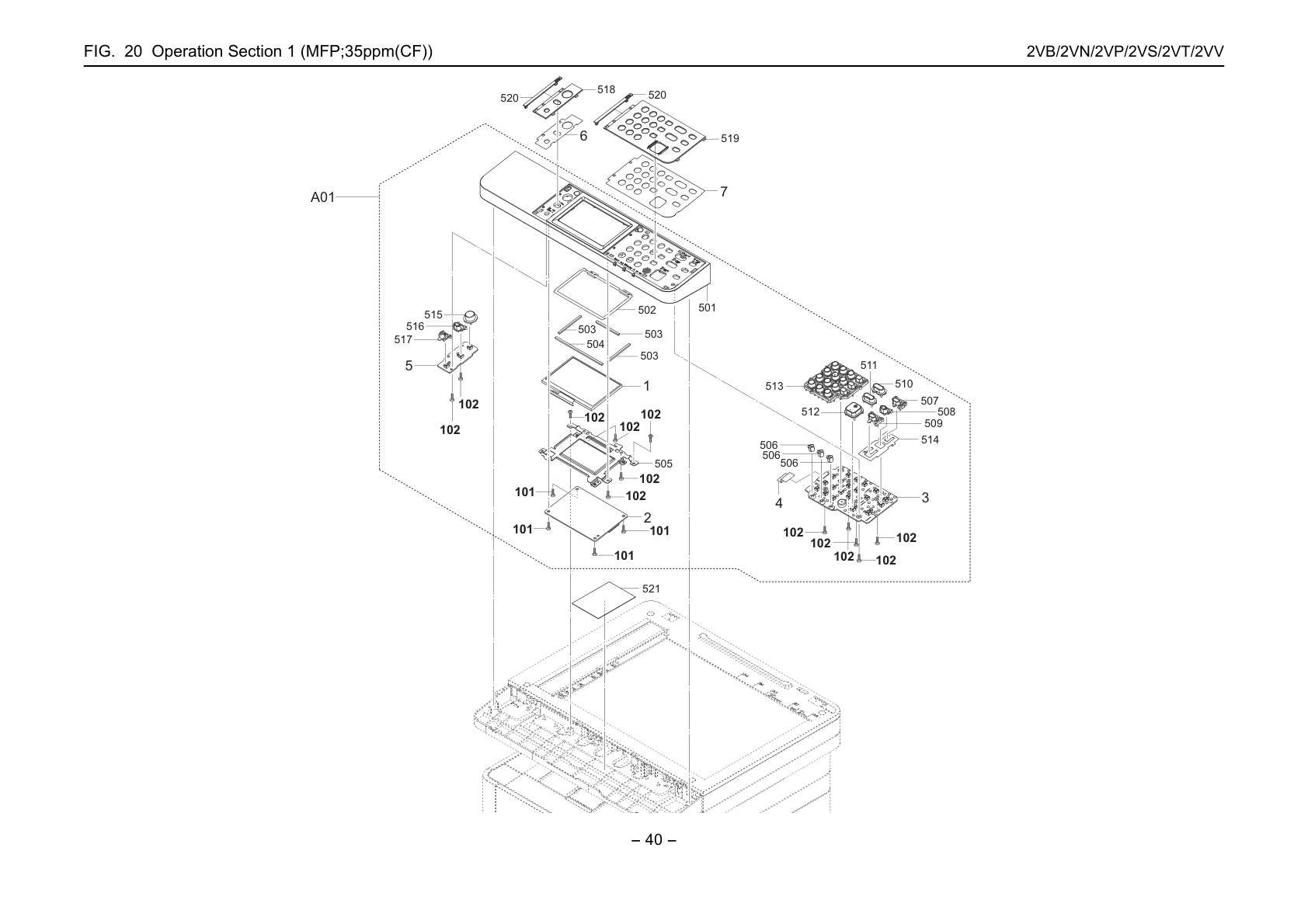 Operation Section 1 (MFP;35ppm(CF))