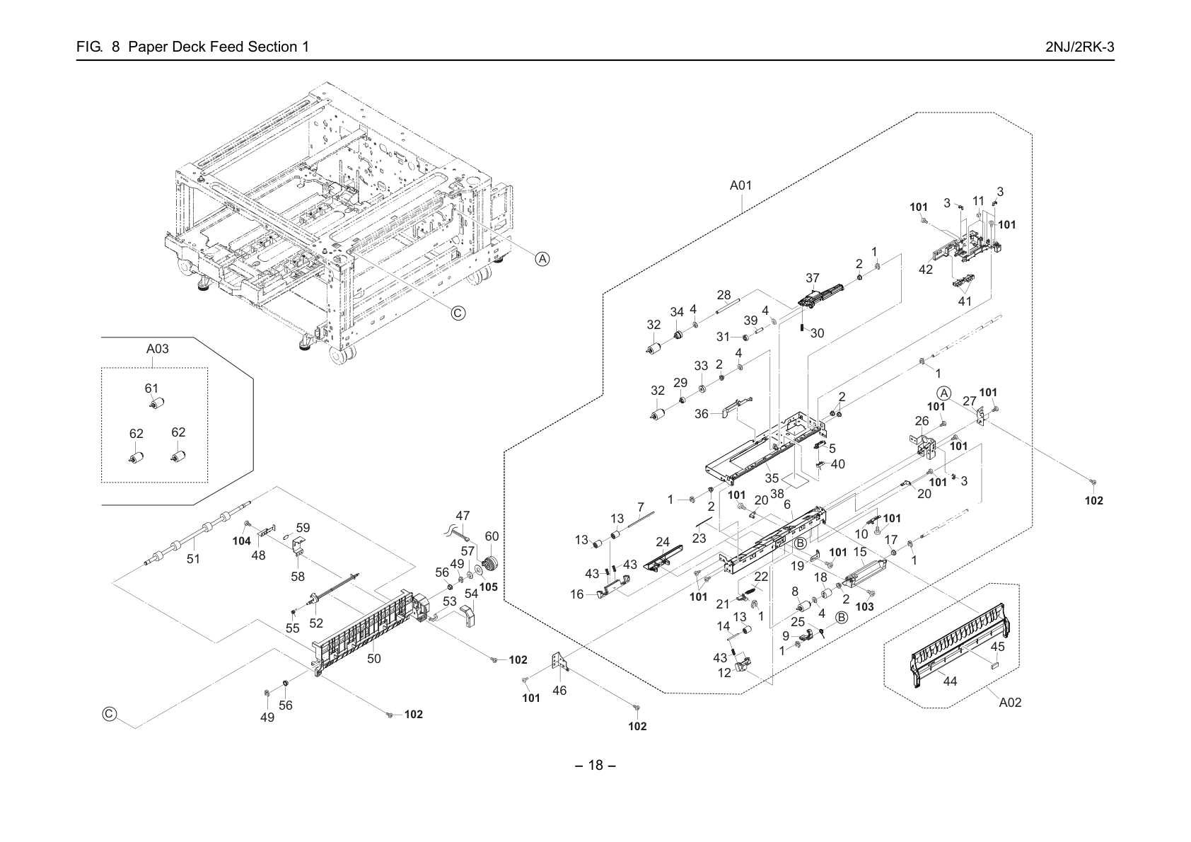 Paper Deck Feed Section 1