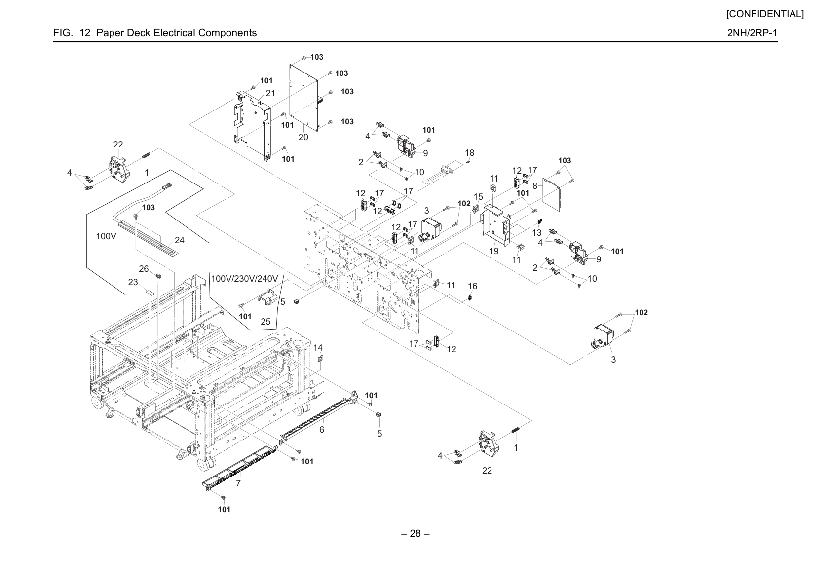 Paper Deck Electrical Compon ents