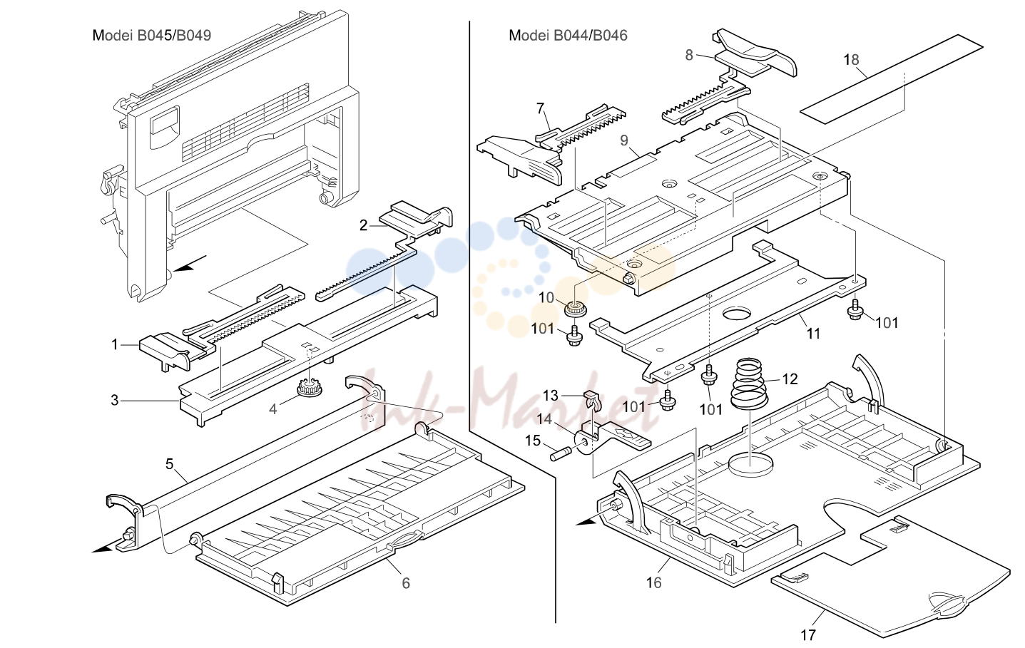 3. BY-PASS FEED UNIT (B044/B045/B046/B049)