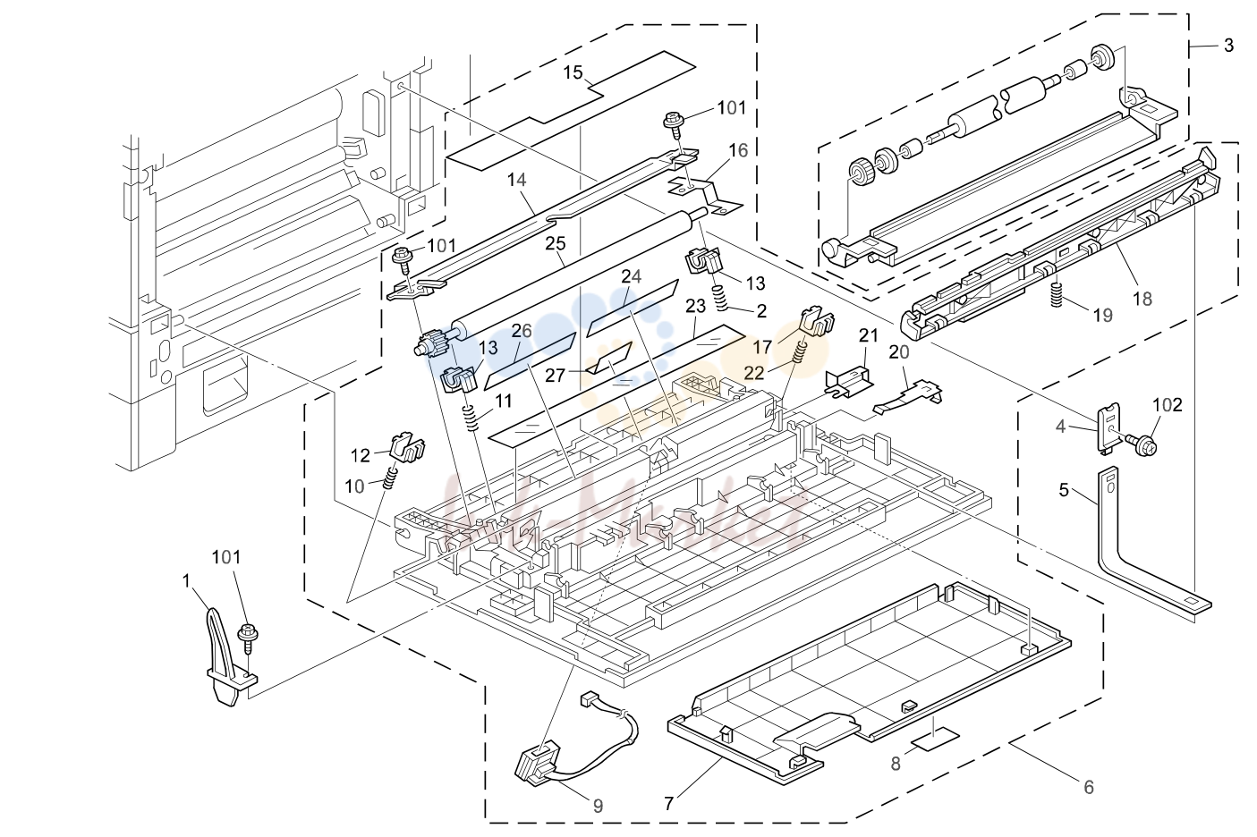 9. TRANSFER UNIT (B022/B027)