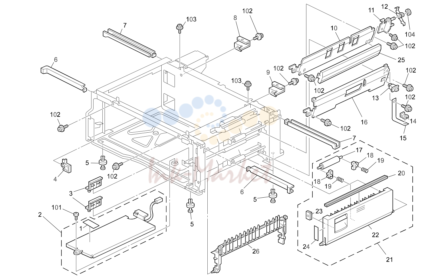 10. PAPER FEED SECTION 1 (B022/B027)