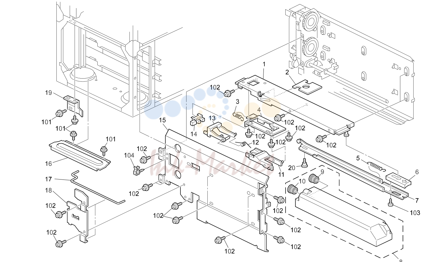 4. TONER BANK UNIT 1 (A294)