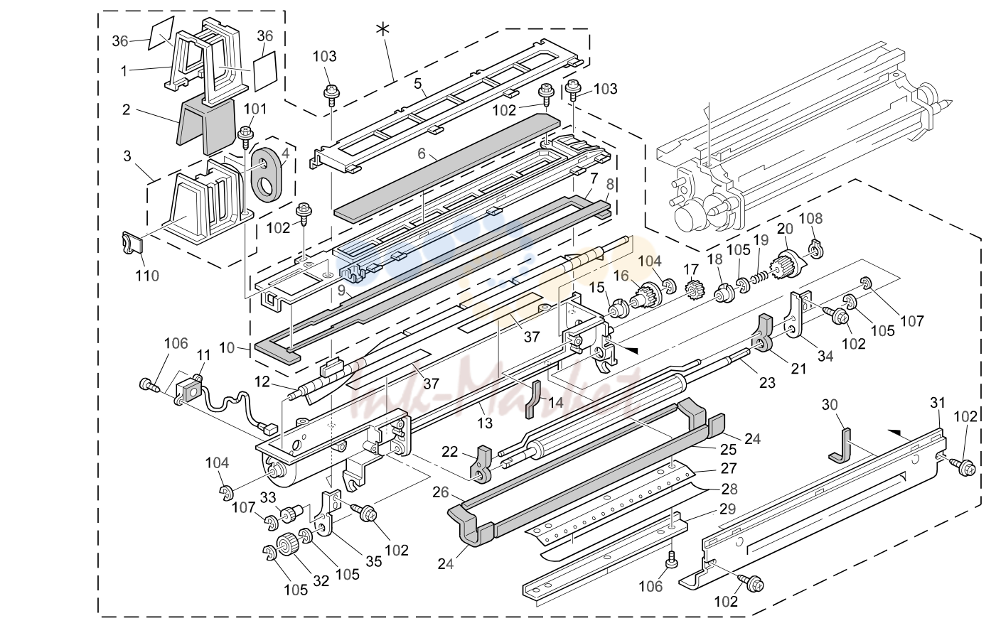 6. TONER HOPPER SECTION (A294)