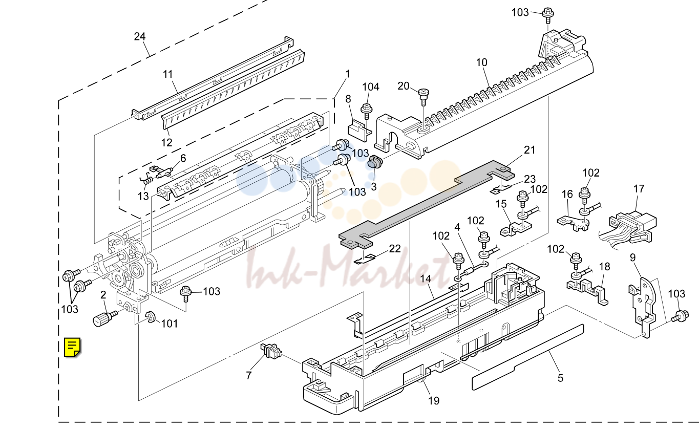 15. FUSING UNIT 1 (B051/B052)
