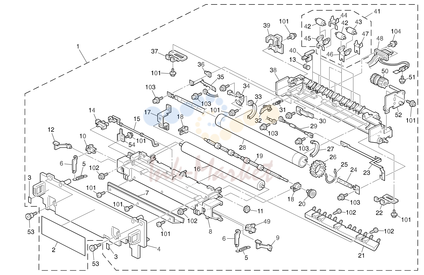 8. FUSING UNIT (B001)