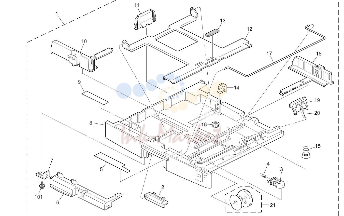 11. PAPER TRAY (A250)