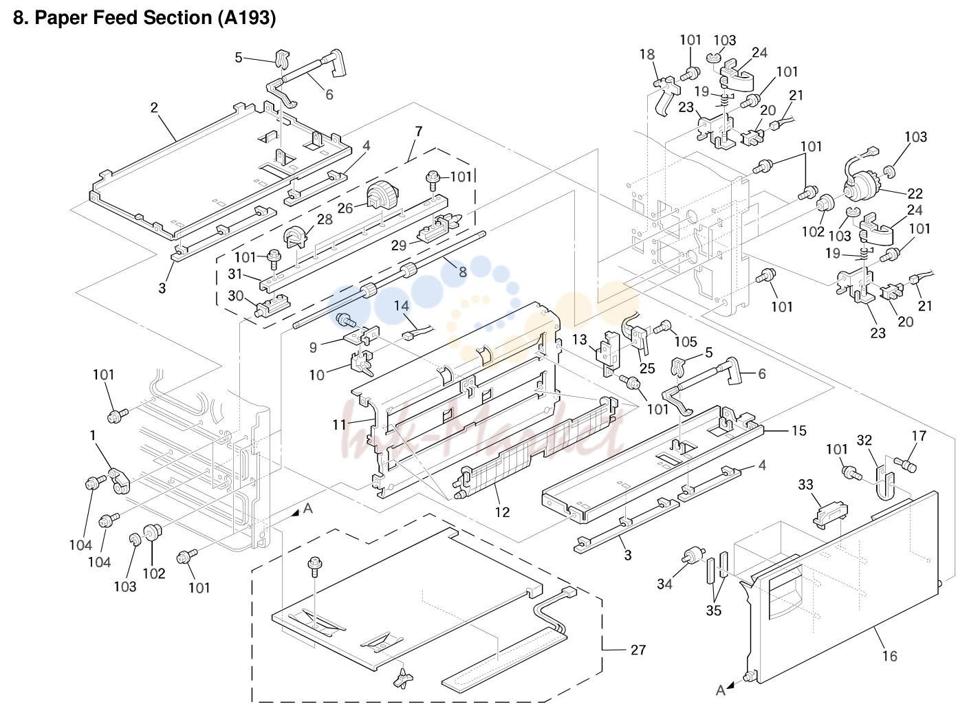 8. Paper Feed Section (A193)