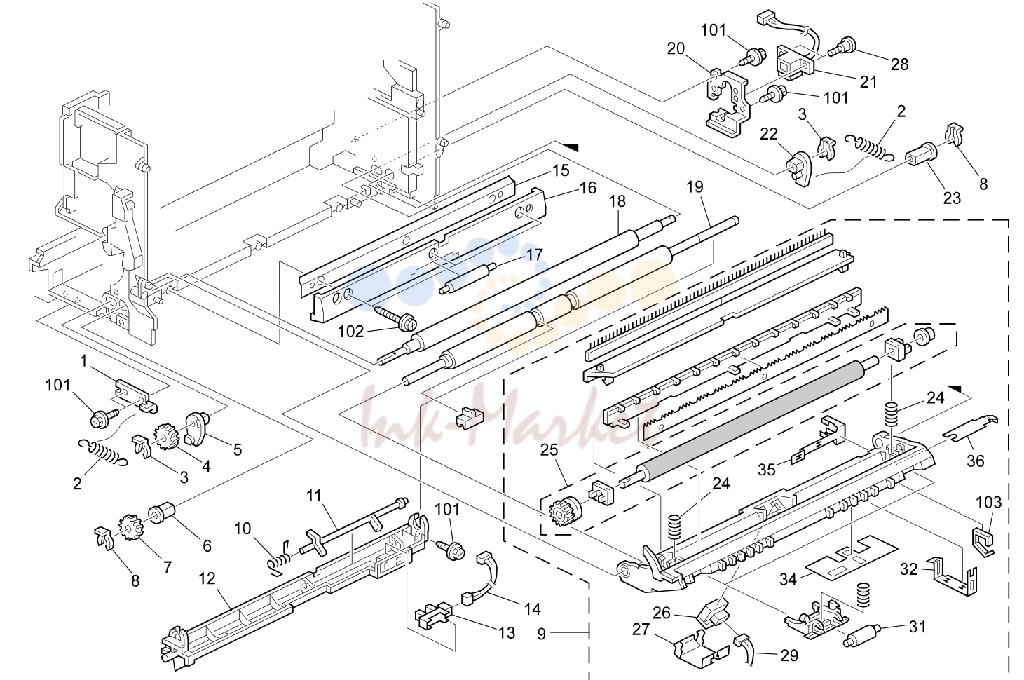 10. PAPER RESISTRATION (B121/B122/B123)
