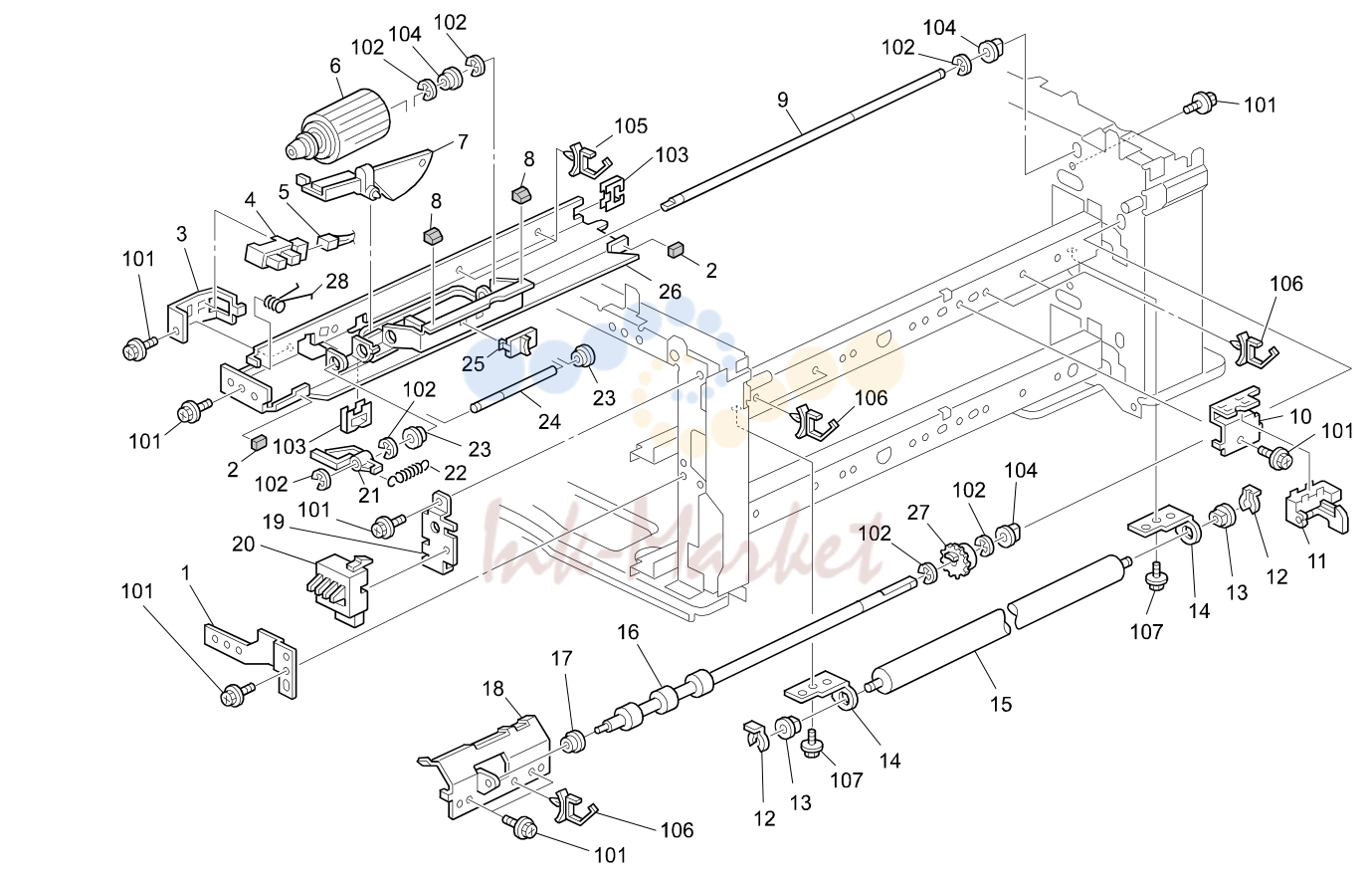 11. PAPER FEED SECTION 2 (B089/B093/B097)