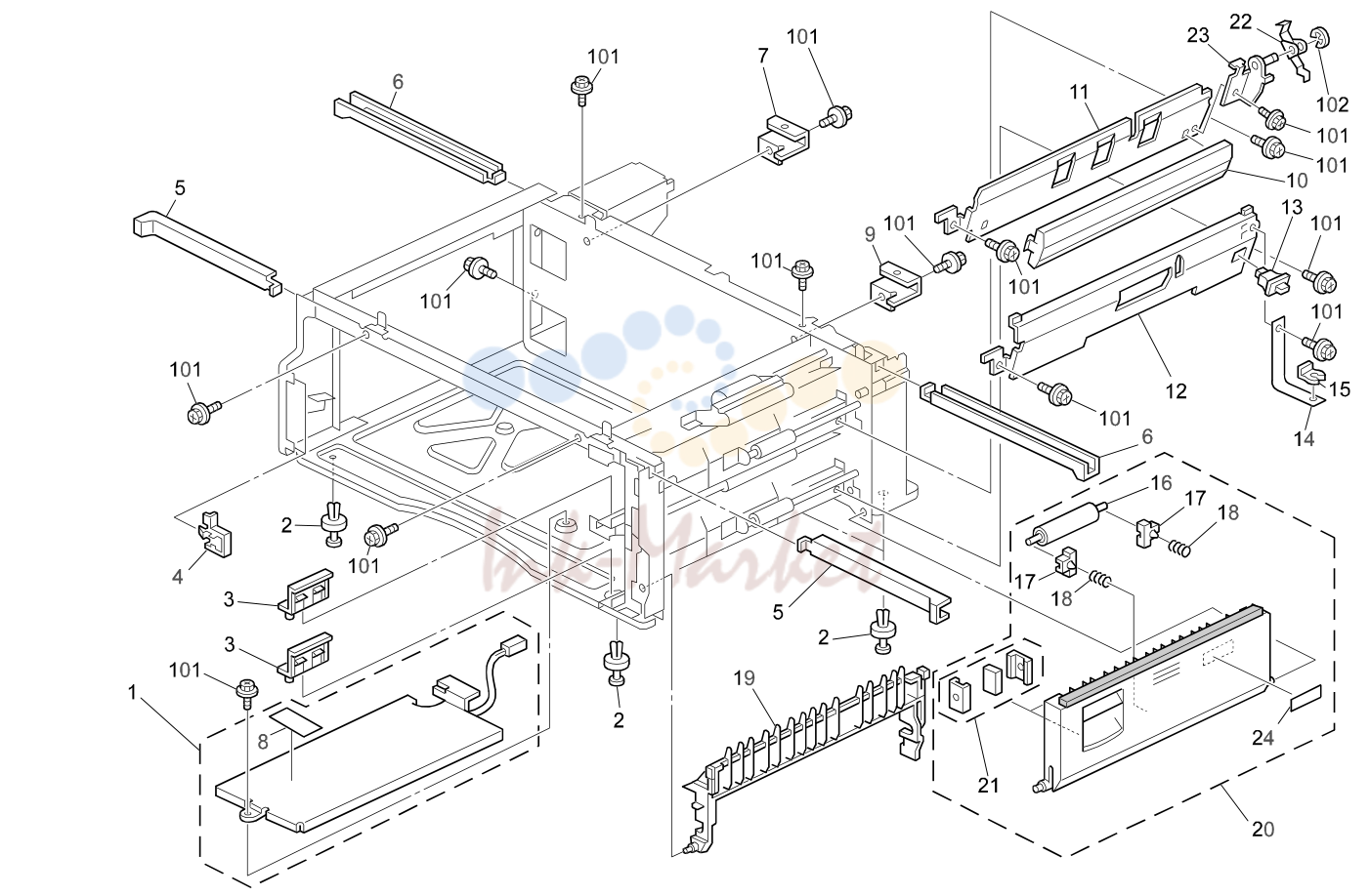 10. PAPER FEED SECTION 1 (A265/A267)