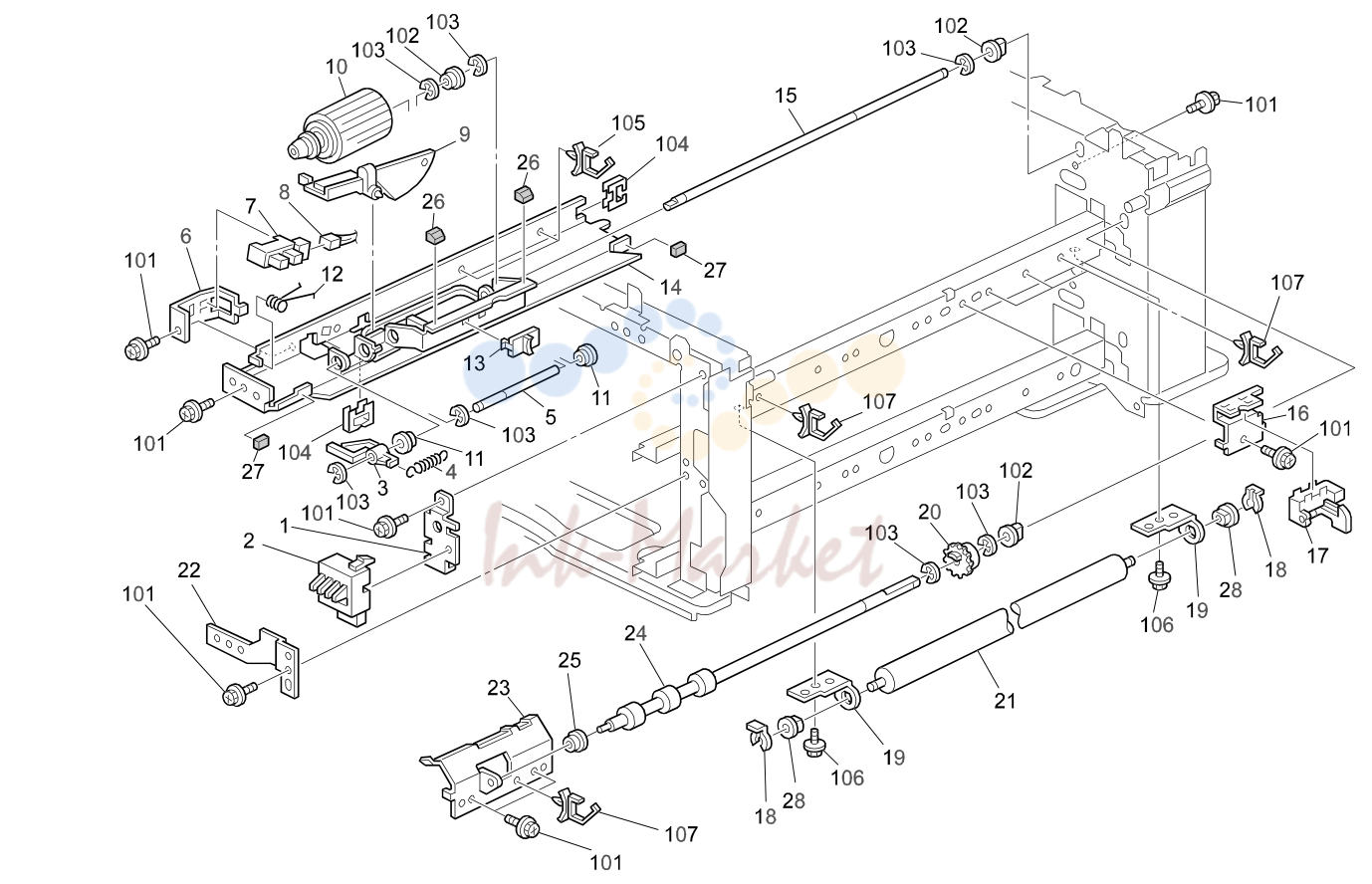 11. PAPER FEED SECTION 2 (A265/A267)