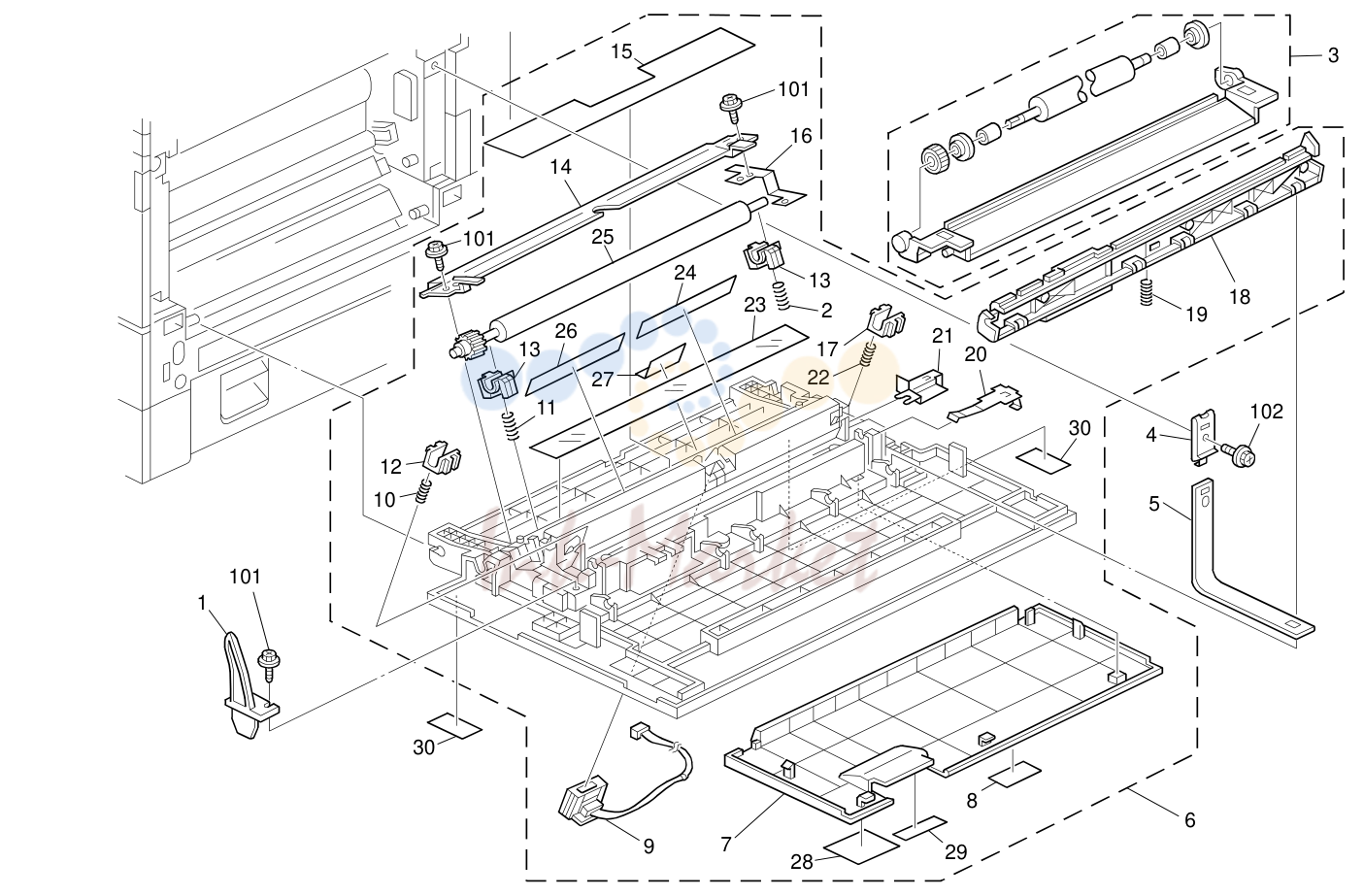 9. TRANSFER UNIT (B205/B209)