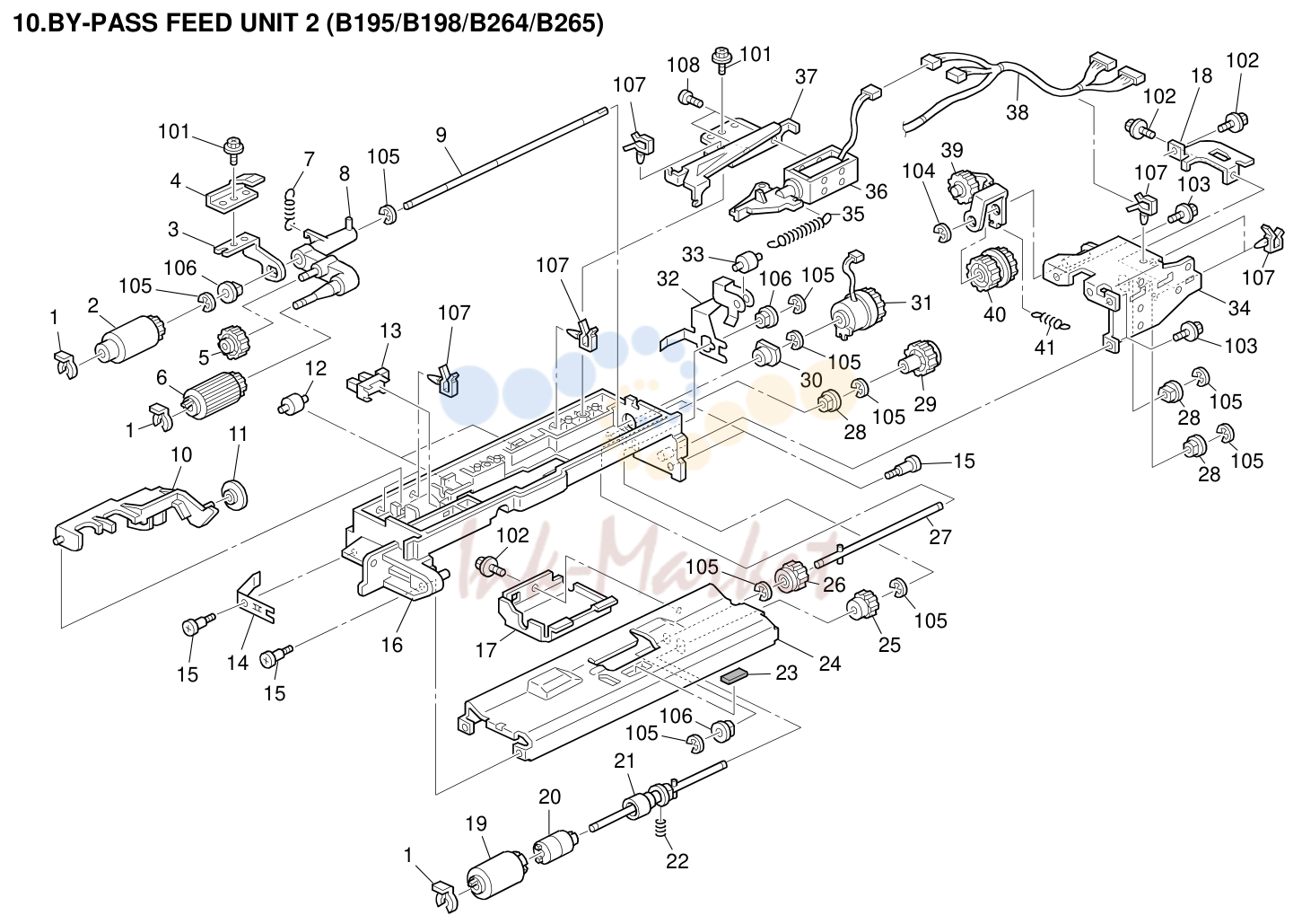 10. BY-PASS FEED UNIT 2 (B195/B198/B264/B265)