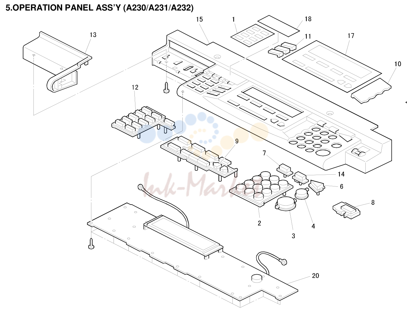 5. OPERATION PANEL ASS’Y (A230/A231/A232)