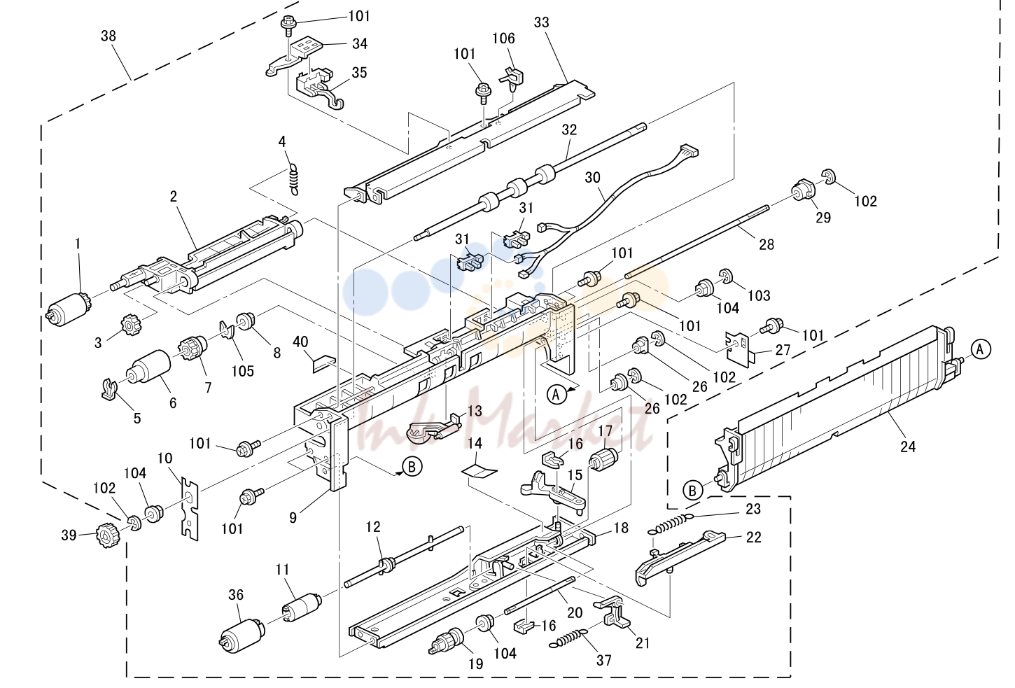 11. PAPER FEED SECTION (A230/A231/A232)